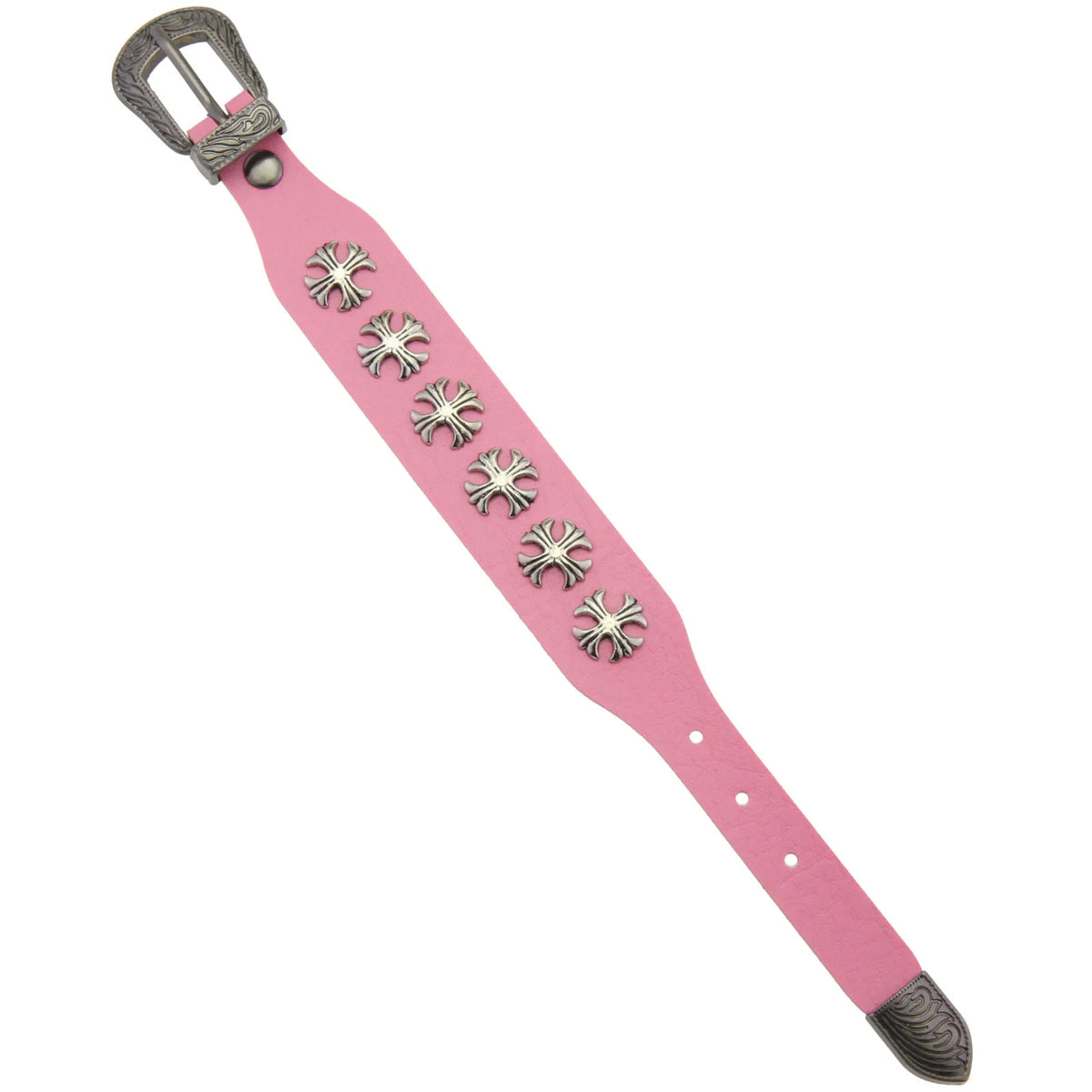 Gothic Belt Strap Cross Bracelet