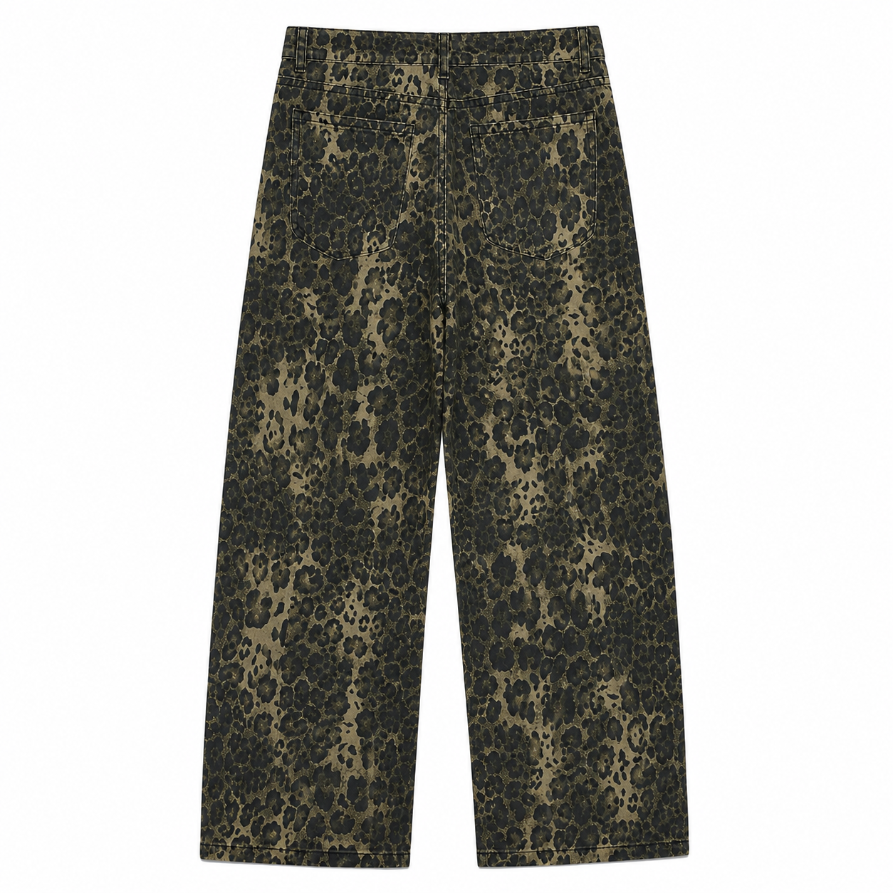 Leopard Baggy Jeans