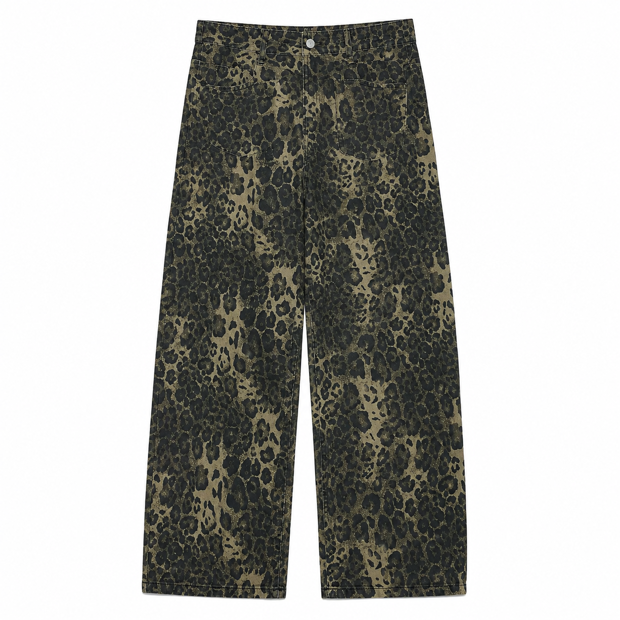 Leopard Baggy Jeans