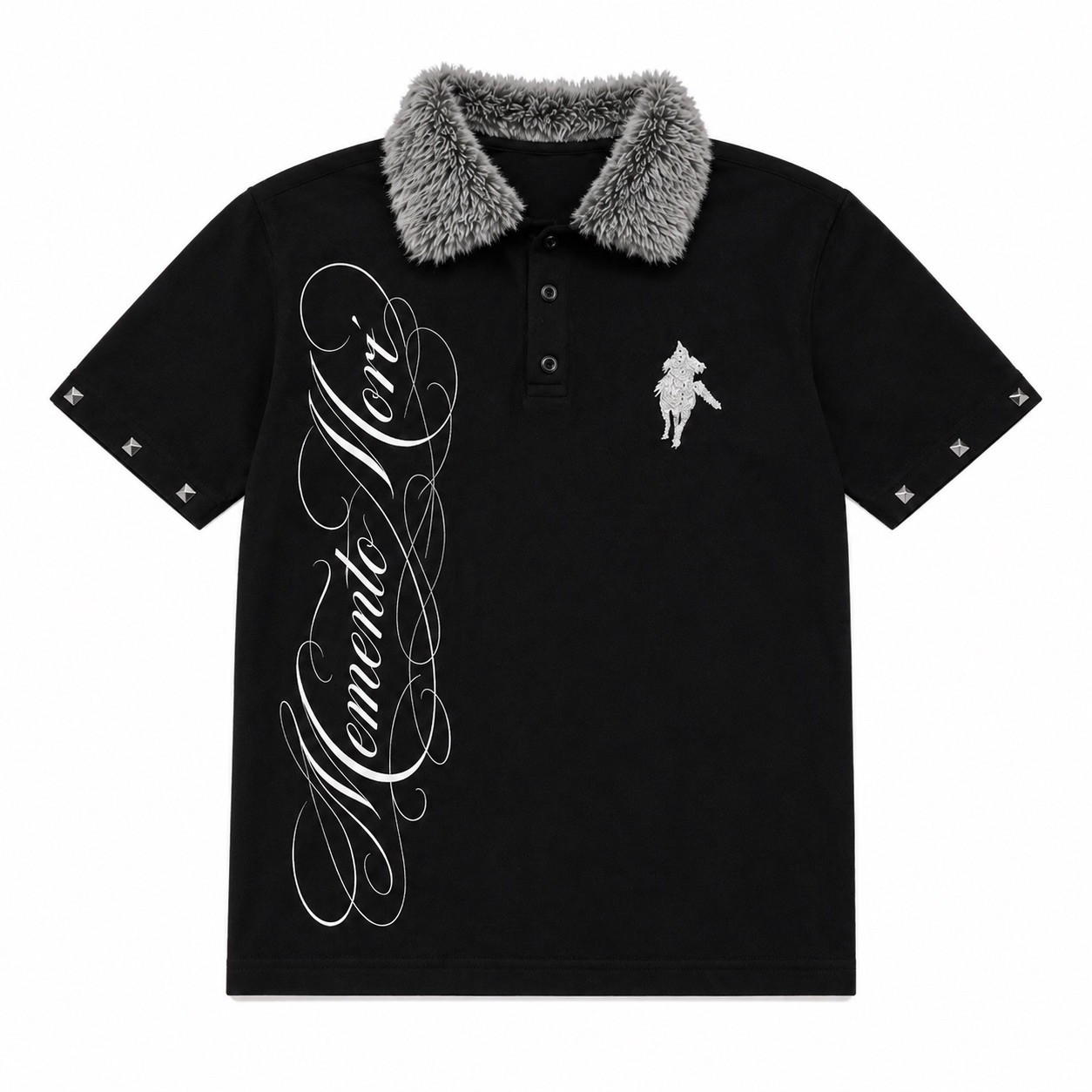 Fur Collar Polo