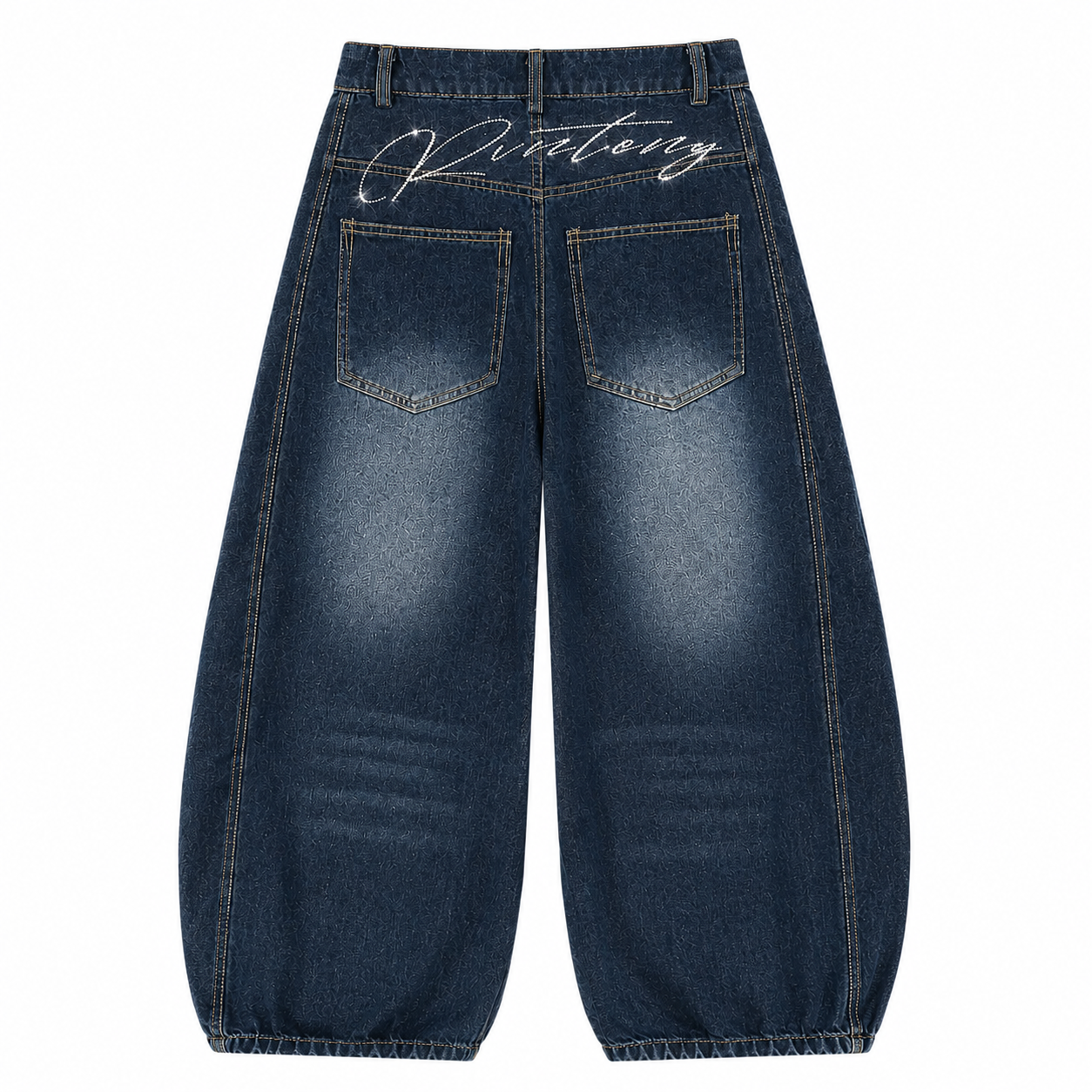 Rhinestone Baggy Jeans