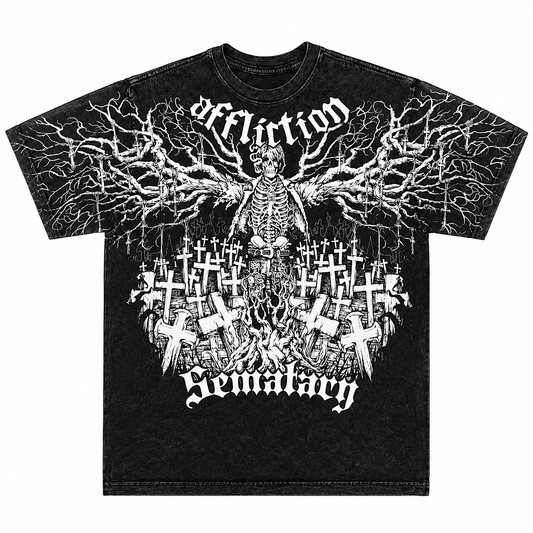 Black Graphic Affliction Tee