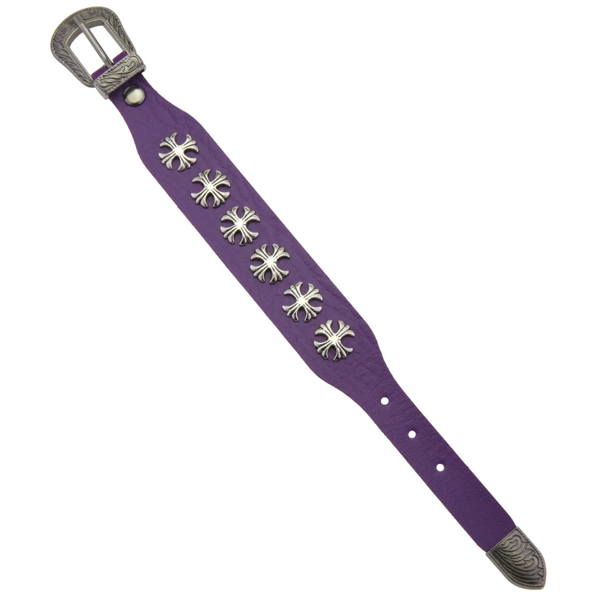Gothic Belt Strap Cross Bracelet