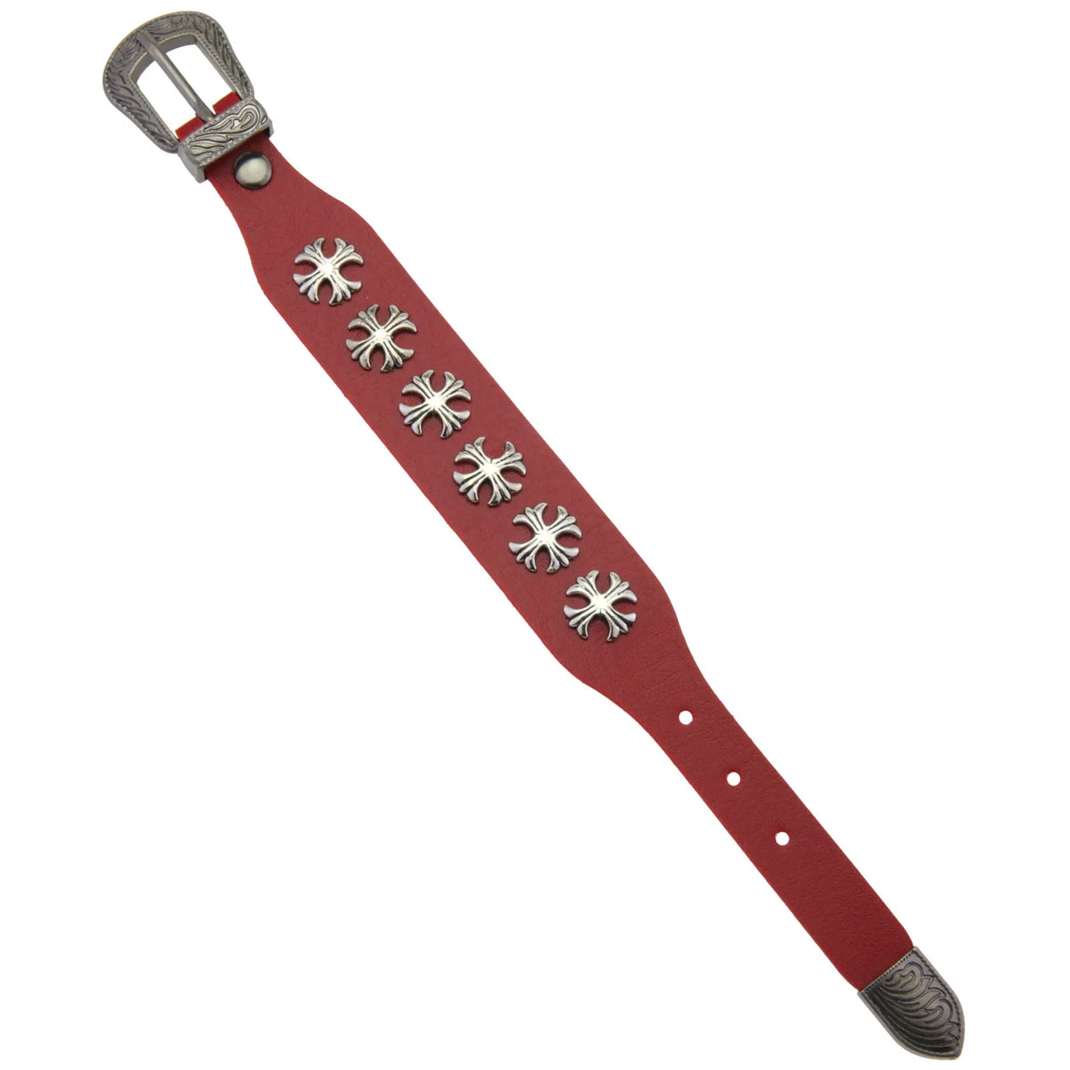 Gothic Belt Strap Cross Bracelet