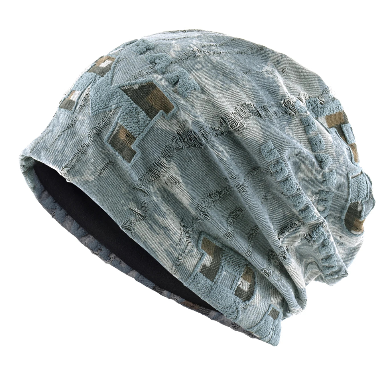 Distressed Tie Dye Beanie