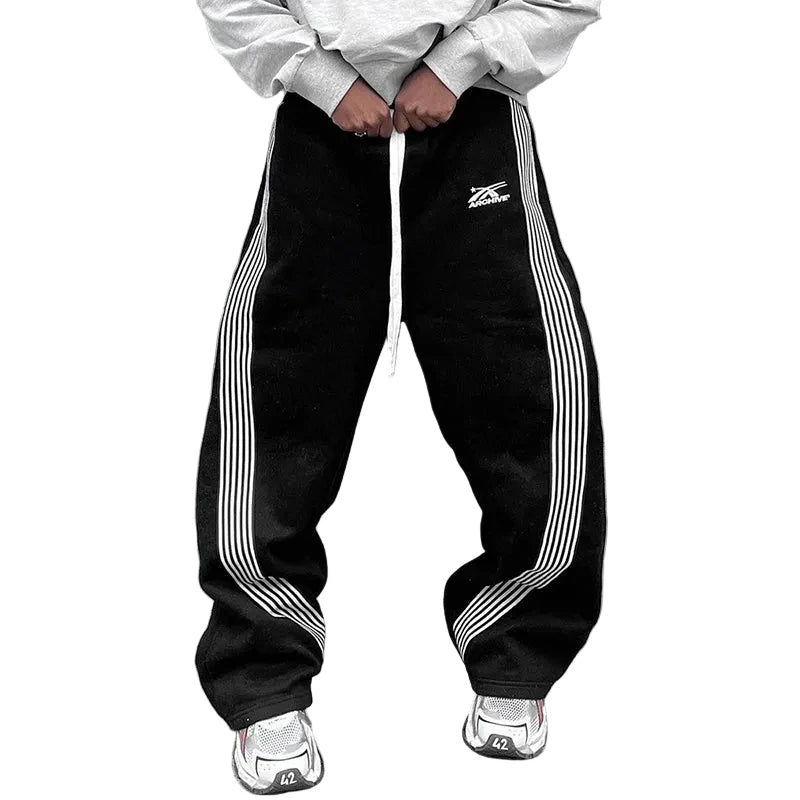 Striped Baggy Sweatpants
