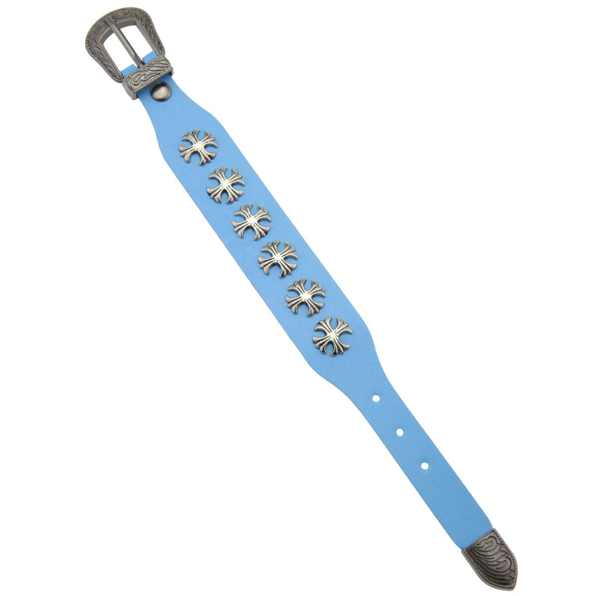 Gothic Belt Strap Cross Bracelet