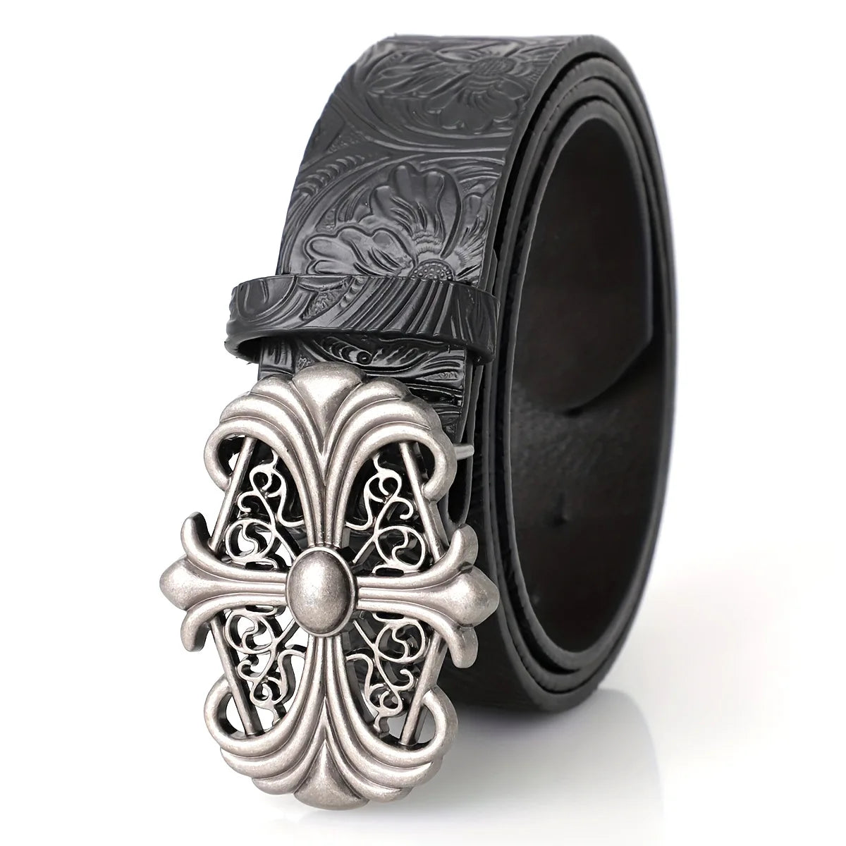 Engraved Cross Belt