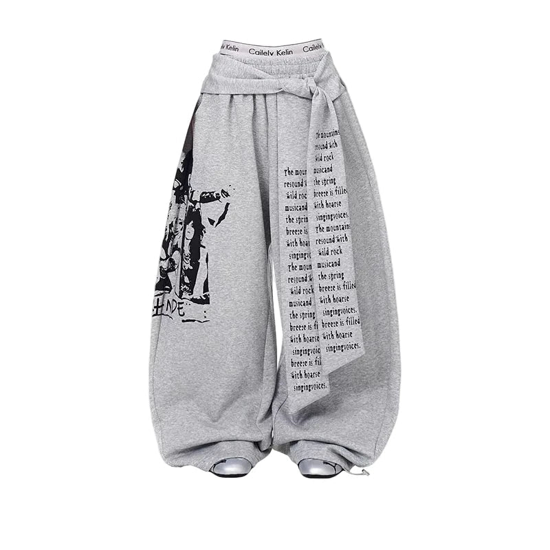 Baggy Letter Sweatpants