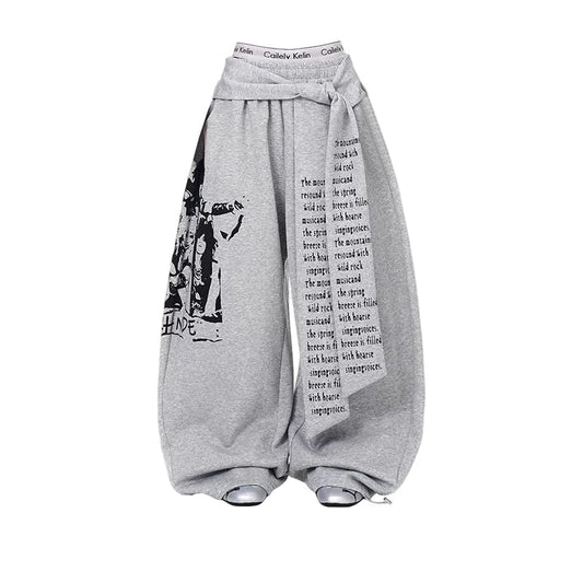 Baggy Letter Sweatpants