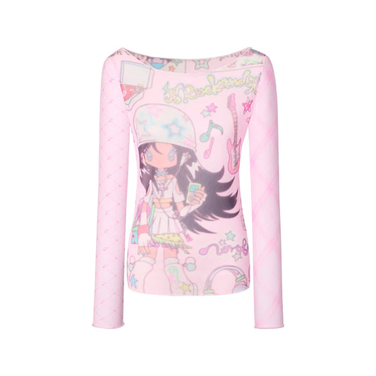 Wide Neck Gacha Longsleeve